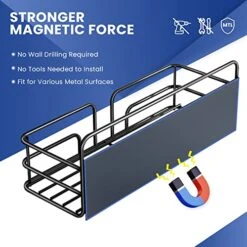 SEIRIONE Magnetic Spice Racks For Refrigerator With 8-Hook Rack,3-Piece Set Seasoning Organizer,2 In 1 Design Spice Rack Organizer,Soid Magnetic Shelf As Seasoning Rack For Kitchen, Bathroom,Laundry 9 SEIRIONE Magnetic Spice Racks For Refrigerator With 8-Hook Rack,3-Piece Set Seasoning Organizer,2 In 1 Design Spice Rack Organizer,Soid Magnetic Shelf As Seasoning Rack For Kitchen, Bathroom,Laundry -Peugeot Shop 51mNYuauDTL