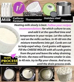 7 Pcs Cheesemaking Kit №1 Butter Punched Сheese Mold Press Strainer Cheese Tofu Press Mold Cheese Making Kit 8 7 Pcs Cheesemaking Kit №1 Butter Punched Сheese Mold Press Strainer Cheese Tofu Press Mold Cheese Making Kit -Peugeot Shop 51mXBOPvSFS