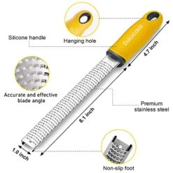 Classic Zester And Grater - Professional Kitchen Lemon Zester For Lime, Cheese, Garlic, Ginger, Chocolate, Vegetables, Fruits, Dishwasher Safe (Narrow) -Peugeot Shop 51mYaWoxmxL