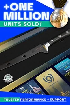 Fillet Knife - 7 Inch Flexible Blade - Gladiator Series Elite - German HC Steel - G10 Handle - W/Two Sheaths - Razor Sharp Kitchen Knife - Boning Knife - NSF Certified -Peugeot Shop 51mckC6NuKL