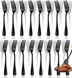 Forks,Set Of 16 Top Food Grade Stainless Steel Forks Silverware Set, Dinner Forks, Flatware Forks,Cutlery Forks,8 Inches, Mirror Polished & Dishwasher Safe, New Apartment Essentials -Peugeot Shop 51meeX4uV0L. AC