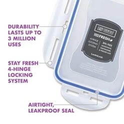 Lock & Lock OcknLock Easy Essential Storage Set/Food Containers Airtight Bins/BPA-Free/Dishwasher Safe, 38 Piece, Clear -Peugeot Shop 51mgzRtfwBL 1