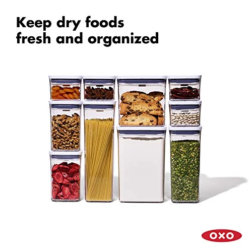 OXO Good Grips 10-Piece POP Container Set, White 2 OXO Good Grips 10-Piece POP Container Set, White - Image 2