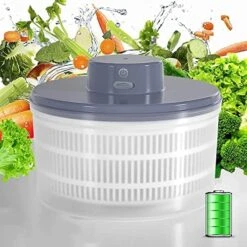 Salad Spinner Dryer Washer, Electric Salad Spinner Professional Kitchen Gadgets With Bowl And Colander, USB Electric Chargeble Lettuce Cleaner And Dryer (Color : Brass) 14 Salad Spinner Dryer Washer, Electric Salad Spinner Professional Kitchen Gadgets With Bowl And Colander, USB Electric Chargeble Lettuce Cleaner And Dryer (Color : Brass) -Peugeot Shop 51mtLJXoAXL. AC