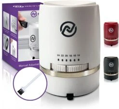 Adjustable Angle Manual Kitchen Knife Sharpener With Suction Base - These Sharpeners Prep, Repair, Sharpen, & Polish Most Knives In One Easy Step - Mini Brush For Quick & Easy Clean Up - White -Peugeot Shop 51mx6kkRS0L. AC