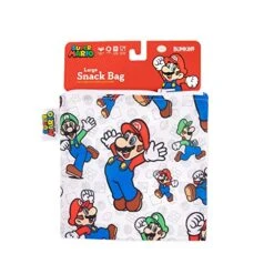 Sandwich Bag / Snack Bag, Reusable Fabric, Washable, Food Safe, BPA Free, 7x7 â€“ Nintendo Mario/Luigi, Pack Of 1 -Peugeot Shop 51n74HiTvHL