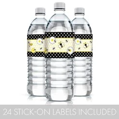 Bumble Bee Party Water Bottle Labels - 24 Stickers -Peugeot Shop 51nCVRfeGrL