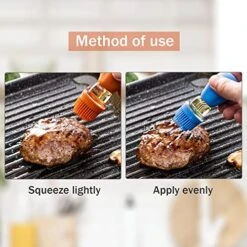 2 Pack Glass Oil Dispenser With Silicone Brush, 2 In 1 Measuring Olive Oil Dispenser Bottle With Silicone Dropper, Oil Container For Kitchen Cooking, Air Fryer, Frying, Baking, BBQ Pancake -Peugeot Shop 51nJxtbRy1L