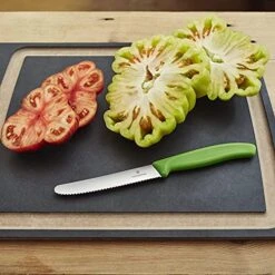 Victorinox Swiss Classic 4.3-inch Wavy Edge Tomato And Table Knife, Green -Peugeot Shop 51nLj1jGUHS