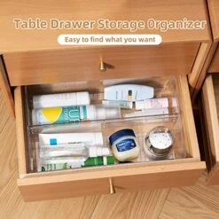 Drawer Organizer,clear Acrylic Drawer Organizer， Suitable For Storing Tableware, Pens, Cosmetics（12.67*8*3inch，2-pack） -Peugeot Shop 51nP3pMaZ7L