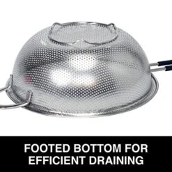 .0 Perforated 6.5-inch Stainless Steel Colander With Soft-Grip Handles,Silver -Peugeot Shop 51nShfiuhNL