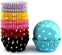 300 Count Mini Cupcake Liners Polka Dots Baking Paper Cups Rainbow -Peugeot Shop 51nWdsWDFJL. AC