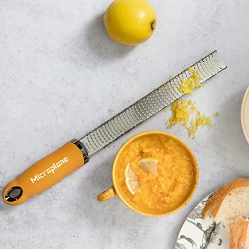Microplane Premium Classic Zester Grater - Mustard 5 Microplane Premium Classic Zester Grater - Mustard - Image 5