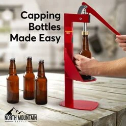 - BC-AM Heavy Duty All-Metal Easy Action Bench Bottle Capper Red -Peugeot Shop 51naXj2JNpL