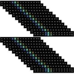 Stick On Thermometer Strips Horizontal Thermometer Stickers Digital Temperature Display For Fermenting, Brewing, Wine, Beer, 64-93 Fahrenheit/ 18-34 Centigrade (12) -Peugeot Shop 51ndiFYnxL