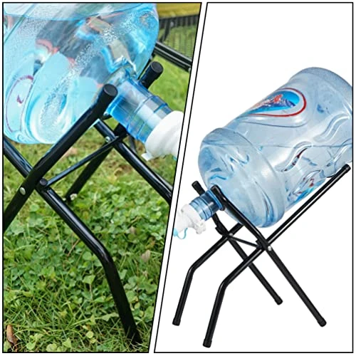 BESPORTBLE Metal Holder Water Jug Stand Cooler Foldable Cradle Stand Plastic Jug Rack Stand Holder Storage Shelf Drink Dispenser For Garage Kitchen Office Black Water Bottles Hydroflask 3 BESPORTBLE Metal Holder Water Jug Stand Cooler Foldable Cradle Stand Plastic Jug Rack Stand Holder Storage Shelf Drink Dispenser For Garage Kitchen Office Black Water Bottles Hydroflask - Image 3