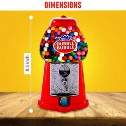 Gumball Machine For Kids 8.5" - Coin Operated Bubble Gum Machine And Toy Bank - Candy Machine Dispenser Includes 85 Gum Balls - Great Candy Dispenser Machine Gift Toys For Girls And Boys - 8.5" (Red) -Peugeot Shop 51nhKiRTAeL