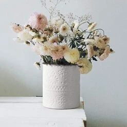 Kitchen Utensil Holder, 7.2”Extra Large Farmhouse Utensil Holders For Countertop, White Ceramic Utensil Crock, Anti Slip & Scratch Cork Bottom, Utensil Holder For Kitchen Counter -Peugeot Shop 51nikwXCwNL