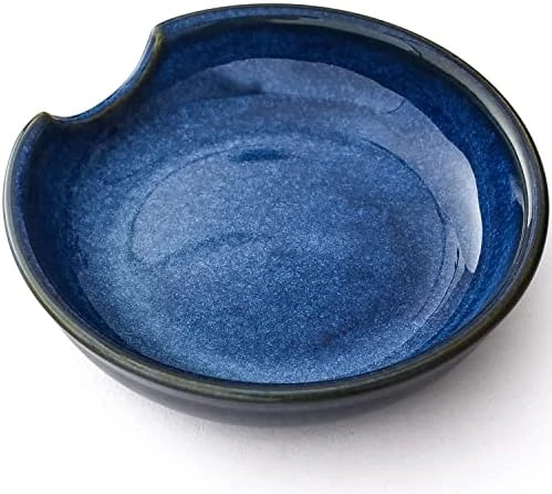 Ceramic Spoon Rest For Kitchen, Spoon Holder For Stove Top, Coffee Spoon Rest, Spoon Cradle, Kitchen Basics, Kitchen Accessories For Utensils, Set Of 1, Reactive Glaze Blue 6 Ceramic Spoon Rest For Kitchen, Spoon Holder For Stove Top, Coffee Spoon Rest, Spoon Cradle, Kitchen Basics, Kitchen Accessories For Utensils, Set Of 1, Reactive Glaze Blue - Image 6
