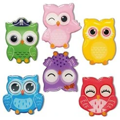 Ute Magnets For Fridge-Set Of 6pcs Owl Strong Clear Magnets- Funny For Whiteboard Beauty Fridge Locker Office Cabinet- Pretty Gifts For Women Kids Friends-Office Home Decor
