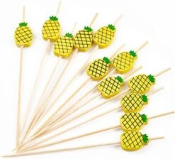 Cocktail Picks Handmade Bamboo Toothpicks 100pcs 4.7” In Green Cacti -Peugeot Shop 51nv3iTdhaL. AC