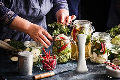 Stainless Steel Sauerkraut/Kimchee Pounder Tamper, 10", 8.75 Inches 2 Stainless Steel Sauerkraut/Kimchee Pounder Tamper, 10", 8.75 Inches - Image 2
