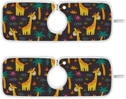 Kcldeci 2 Pack Faucet Mat Splash Guard For Kitchen Sink,African Giraffe 14x5 Inch Faucet Handle Drip Catcher Tray Absorbent Mat Fast Dry Mat For Kitchen, Bathroom -Peugeot Shop 51oHk7BJQRL. AC