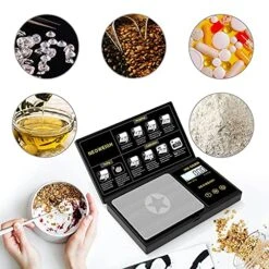 Pocket Scale With Case, 200g X 0.01g, Precision Gram Scale, Ounces Pocket Scales, Portable Herb Scale, 6 Weighing Units, Scale Grams, Spice Scale, Jewelry Scale, Backlit Display (Batteries Included) -Peugeot Shop 51ob7OxGY7L