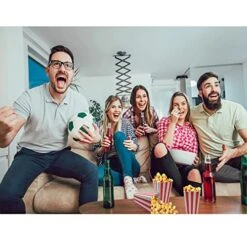 24 Pcs Popcorn Boxes Mini Paper Popcorn Box Cardboard Popcorn Container For Party, White/Red Stripes -Peugeot Shop 51occJ7ocNL