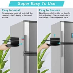 Feokely 2 Pack Magnetic Spice Rack, Premium Quality Magnetic Spice Rack For Refrigerator, Strong Magnetic Spice Rack For Holding Jars, Perfect Space Saving Magnetic Shelf 10 Feokely 2 Pack Magnetic Spice Rack, Premium Quality Magnetic Spice Rack For Refrigerator, Strong Magnetic Spice Rack For Holding Jars, Perfect Space Saving Magnetic Shelf -Peugeot Shop 51omUPCrreL