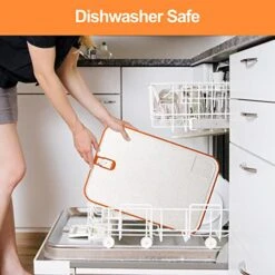 Plastic Cutting Board, 1 Pieces Dishwasher Safe Cutting Boards For Kitchen With Juice Grooves, Non-Slip, Reversible And Knife-Friendly With Built-in Sharpener & Grinding Area(off White) 10 Plastic Cutting Board, 1 Pieces Dishwasher Safe Cutting Boards For Kitchen With Juice Grooves, Non-Slip, Reversible And Knife-Friendly With Built-in Sharpener & Grinding Area(off White) -Peugeot Shop 51p0rz6yCmL