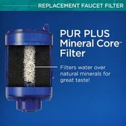 PUR PLUS Mineral Core Faucet Mount Water Filter Replacement (2 Pack) – Compatible With All PUR Faucet Filtration Systems -Peugeot Shop 51p2GWMHISL