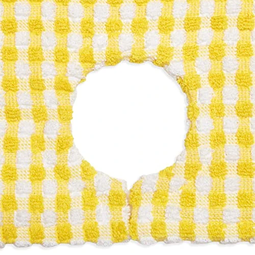 Cackleberry Home Gingham Check Terrycloth Kitchen Sink Faucet Drip Catcher Water Splash Guard Absorbent Countertop Mat, 24 X 6.5 Inches (Lemon Yellow) 4 Cackleberry Home Gingham Check Terrycloth Kitchen Sink Faucet Drip Catcher Water Splash Guard Absorbent Countertop Mat, 24 X 6.5 Inches (Lemon Yellow) - Image 4