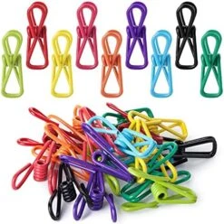 - Chip Clips, 18 Pack, 2 Inch, Assorted Colors, Utility PVC-Coated Clips, Bag Clips, Clips For Food Packages, Food Clips, Kitchen Clips, Bag Clips For Food, Chip Bag Clip -Peugeot Shop 51p4tlY12iL. AC