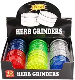 Plastic Herb Grinder Crusher 63 Mm 3 Layers Assorted Colors (24pcs) -Peugeot Shop 51p9I9DPFfL. AC