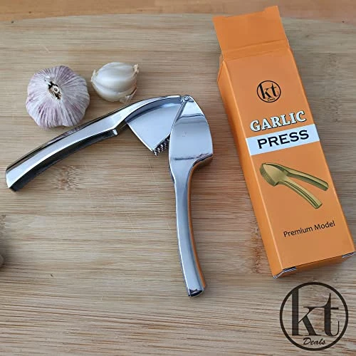 Garlic Press Mincer Ginger Crusher Squeezer Heavy Duty Metal Garlic Presser Chopper Slicer (Premium) 2 Garlic Press Mincer Ginger Crusher Squeezer Heavy Duty Metal Garlic Presser Chopper Slicer (Premium) - Image 2