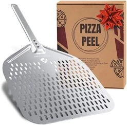 Perforated Pizza Peel 12 Inch – Professional Metal Pizza Peel With Beveled Edge For Smooth Sliding – 27”-Long Aluminum Pizza Paddle W/Insulated Anti-Slip Grip – Pizza Oven Accessories 13 Perforated Pizza Peel 12 Inch – Professional Metal Pizza Peel With Beveled Edge For Smooth Sliding – 27”-Long Aluminum Pizza Paddle W/Insulated Anti-Slip Grip – Pizza Oven Accessories -Peugeot Shop 51pFrNnDV2L. AC