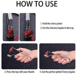 2PCS Cherry Pitter Tools, Cherry Seed Core Remover Olives Pitter Tool, Stainless Steel Cherries Corer, Great For Cherry, Jujube, Red Date, Hawthorn Or More 11 2PCS Cherry Pitter Tools, Cherry Seed Core Remover Olives Pitter Tool, Stainless Steel Cherries Corer, Great For Cherry, Jujube, Red Date, Hawthorn Or More -Peugeot Shop 51pJ8LLp98S