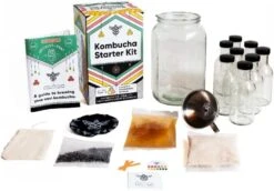 Home Brewing Starter Kit – Craft A Brew Kombucha Tea Starter Kit – Home Kombucha Kit – Fermentation Starter With Kombucha SCOBY – 1 Gallon -Peugeot Shop 51pVCuP7hqL. AC