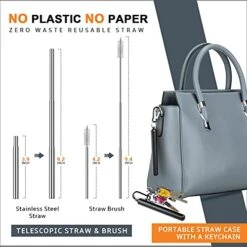 Portable Travel Utensils Set, Travel Camping Cutlery Set, Reusable Stainless Steel Flatware Set With Case For Office School Picnic (Black) 10 Portable Travel Utensils Set, Travel Camping Cutlery Set, Reusable Stainless Steel Flatware Set With Case For Office School Picnic (Black) -Peugeot Shop 51pZizT5huS