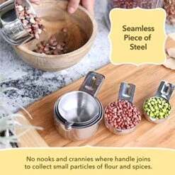 Measuring Cups And Spoons Set - Stainless Steel Measuring Cups Set For Cooking & Baking, Set Of 15. -Peugeot Shop 51pa3XrQxAL