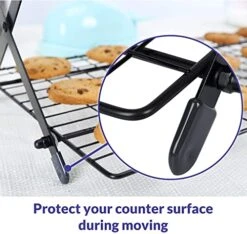 Geesta 2/3/4-Tier Upgraded Collapsible Cooling Rack With Adjustable 3 Setting Design Stackable Roasting Cooking Drying Wire Cooling Rack For Cookies Baking Gifts For Women 11 Geesta 2/3/4-Tier Upgraded Collapsible Cooling Rack With Adjustable 3 Setting Design Stackable Roasting Cooking Drying Wire Cooling Rack For Cookies Baking Gifts For Women -Peugeot Shop 51pmKD3KvbL