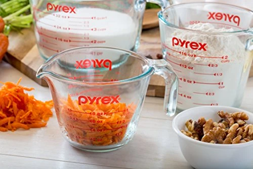 Pyrex 4 Piece Glass Measuring Cup Set, Includes 1-Cup, 2-Cup, 4-Cup, And 8-Cup Tempered Glass Liquid Measuring Cups, Dishwasher, Freezer, Microwave, And Preheated Oven Safe, Essential Kitchen Tools 3 Pyrex 4 Piece Glass Measuring Cup Set, Includes 1-Cup, 2-Cup, 4-Cup, And 8-Cup Tempered Glass Liquid Measuring Cups, Dishwasher, Freezer, Microwave, And Preheated Oven Safe, Essential Kitchen Tools - Image 3