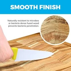 Extra Large Acacia Wood Cutting Board - Large Wooden Cutting Board For Kitchen W/Juice Grooves And Handles - Best Kitchen Cutting Boards For Chopping And Slicing Or As A Charcuterie Plate -Peugeot Shop 51pvbzgxsHL