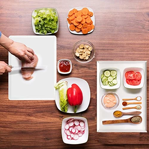 Disposable Cutting Boards 30 Count, Collapsible Cutting Board Sheet With Built-in Crease, Flexible Plastic Cutting Mat For Kitchen And Commercial Use, 17 X 12 In 4 Disposable Cutting Boards 30 Count, Collapsible Cutting Board Sheet With Built-in Crease, Flexible Plastic Cutting Mat For Kitchen And Commercial Use, 17 X 12 In - Image 4