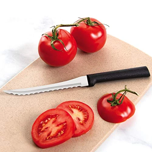 Ada Cutlery Tomato Slicing Knife Stainless Steel Blade Made In USA, 8-7/8 Inches, 1-Pack, Black Handle 2 Ada Cutlery Tomato Slicing Knife Stainless Steel Blade Made In USA, 8-7/8 Inches, 1-Pack, Black Handle - Image 2