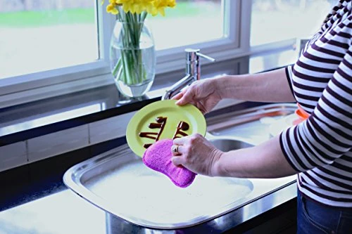 Greener Cleaner Washing Up Pad, 11 X 7cm, Purple And Silver 4 Greener Cleaner Washing Up Pad, 11 X 7cm, Purple And Silver - Image 4