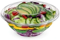 [50 Sets - 32 Oz.] Clear Plastic Salad Bowls To Go With Airtight Lids -Peugeot Shop 51qAfDhNWkL. AC