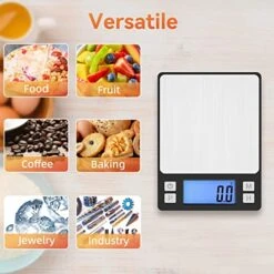 Upgraded Small Food Scale With New Hold Function And Larger Display, 3000g/0.1g High Accuracy Digital Scale Grams And Oz For Kitchen, Small Item, Jewelry, (2 Trays & Batteries Included) 12 Upgraded Small Food Scale With New Hold Function And Larger Display, 3000g/0.1g High Accuracy Digital Scale Grams And Oz For Kitchen, Small Item, Jewelry, (2 Trays & Batteries Included) -Peugeot Shop 51qC2fXL59L