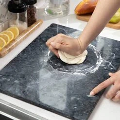 Marble Pastry Board 16x12 Inch Cutting Board Marble Serving Tray For Cheese Perfect For Keep The Dough Cool And Chocolate Tempering Easy To Clean Sleek Design, Gray -Peugeot Shop 51qCSq7M9nL